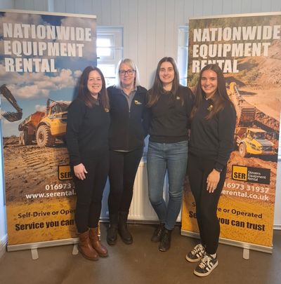 Angela Slack, Hire Desk Manager; Joanne Scott, Hire Desk Administrator; Leah Hayhurst, Hire Desk Administrator; and Emily Barwick, Hire Desk Coordinator