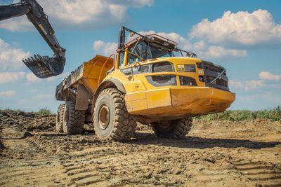 An SER Volvo A45G articulated dumptruck in action